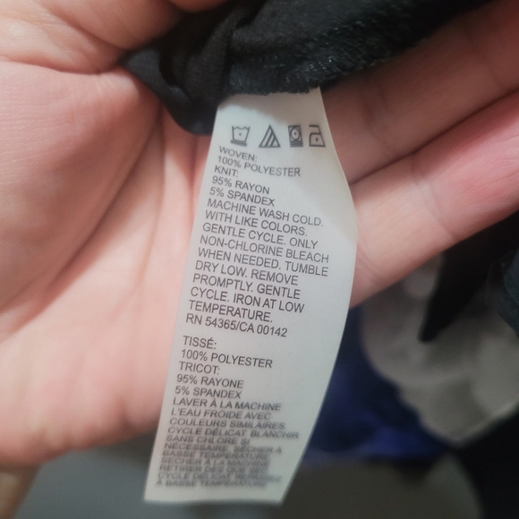 Tanjay Blue and White Floral Blouse 22W - Picture 6 of 7